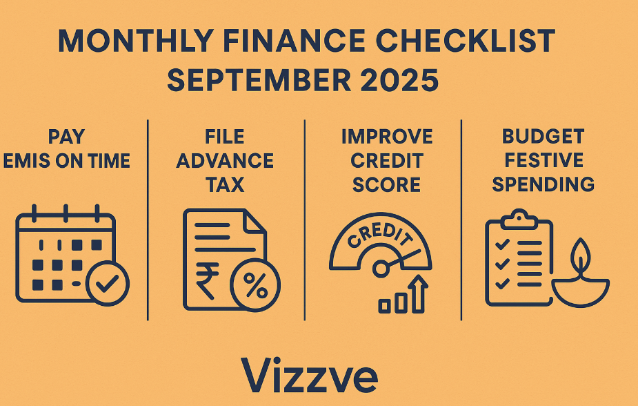 Monthly Finance Checklist – September 2025 EMI, Tax & Credit Score Tips